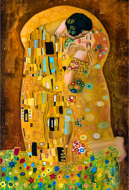 Fotomurales gustav klimt el beso